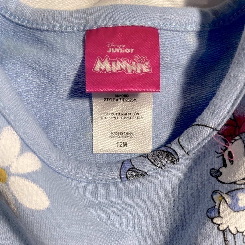 Disney Junior Minnie Mouse Baby Character Dress Blue Size 12M - Picture 3 of 3